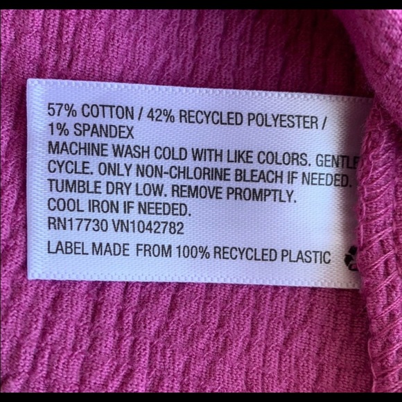 NWT Ava & Viv Fuschia Pink Short Sleeve Blouse 2X - Picture 3 of 3